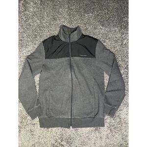 Calvin Klein sweatshirt fleece Jacket coat men's Gray/black S